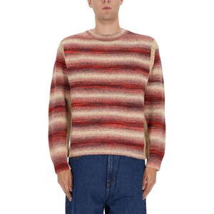 PAUL SMITH Striped Crewneck Sweater Men ORANGE Sweaters & Cardigans